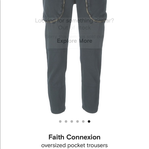 FAITH CONNEXCION OVERSIZE Pocket CARGO pant Size M - Picture 2 of 7